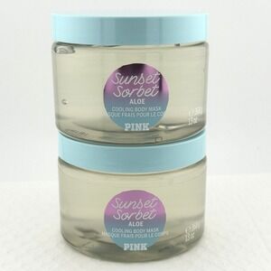 Victoria's 2x Secret Sunset Sorbet Aloe Cooling Body Mask 13 Fl Oz Each NEW